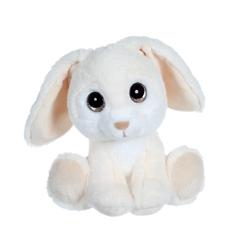  puppy eyes peluche lapin blanc 22 cm 